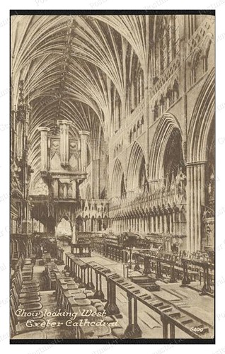 Exeter cathedral choir west - exeter,