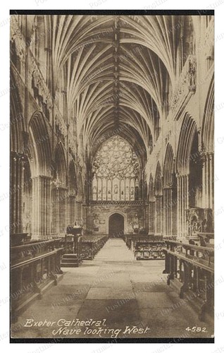 Exeter cathedral nave west - exeter,