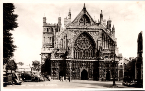 Exeter cathedral west - exeter, front